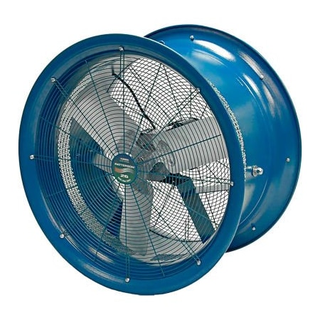 Patterson Industrial Drum Fan, Yoke Mount, 26 in Blade Dia, 76,500 cfm H26A